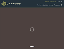 Tablet Screenshot of oakwoodbc.org